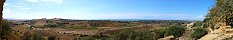 View from Valley of the Temples in Agrigento (Sicily, Italy)