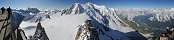 Mont Blanc range from Aiguille du Midi (Haute-Savoie, France)