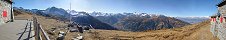 View from Bella Tola cabin near St-Luc (Canton of Valais, Switzerland)