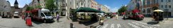 Market Place in Braunau am Inn (Upper Austria)