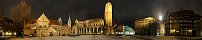 Burgplatz in Braunschweig at night (Germany)