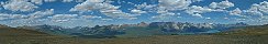 Rocky Mountains view from Bald Hills (Alberta, Canada)