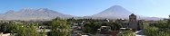 Chachani and Misti Volcanoes from Arequipa (Peru)