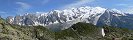 Mont Blanc range from Le Brvent (Haute-Savoie, France)