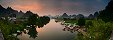 Sunset from Dragon Bridge (Yangshuo, China)