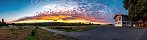 Sunset from Huttins Farm in Renges (Ecublens, Canton of Vaud, Switzerland)