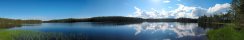 Lake near Hossa in midsummer (Finland)