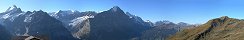 View from First above Grindelwald (Berner Oberland, Switzerland)