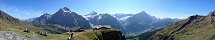 View from First above Grindelwald (Berner Oberland, Switzerland)