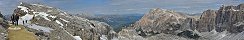 Monte Lagazuoi near Falzarego Pass (Dolomites, Belluno, Italy)