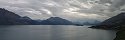 Lake Wakatipu with Pig and Pigeon Islands (South Island, New Zealand)