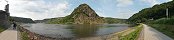 Rhine River and Lorelei Rock near St. Goar (Germany)