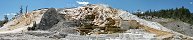 Mammoth Hot Springs Terraces in Yellowstone Park (Wyoming, USA)