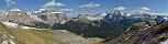 Marmolada and Sass Pordoi from Col Rodella (Dolomites, Belluno, Italy)