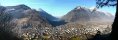 The city of Martigny (Canton of Valais, Switzerland)