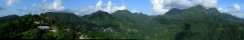 Mount Pele from the volcano observatory (Martinique)