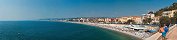 Angels' Bay and Promenade des Anglais in Nice (Alpes-Maritimes, France)