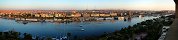 Nile River in Aswan at sunset (Egypt)