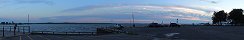 Saint-Louis Park in Lachine at dusk (Qubec, Canada)