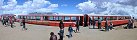 Pike's Peak Railway at the Summit of Pike's Peak (Colorado, USA)