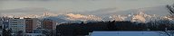 Rochers de Naye from Ecublens in winter (Near Lausanne, Switzerland)