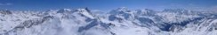 View from Rosa Blanche Mountain (Canton of Valais, Switzerland)