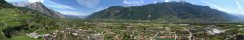 View from the tower of Saillon (Canton of Valais, Switzerland)