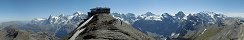 View from the Schilthorn (Berner Oberland, Switzerland)