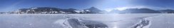 On the Frozen Schliersee (Bavaria, Germany)