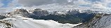 Sella and Marmolada from Col Rodella (Dolomites, Belluno, Italy)