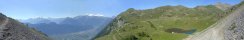 View from Sorniot above Fully (Canton of Valais, Switzerland)