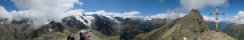 Mairspitze, high alpine hiking track (Stubai, Tyrol, Austria)