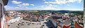 Zizka Square from the Church of the Transfiguration (Tbor, Czech Republic)