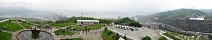 Three Gorges Dam from the overlook (Yangtze River, China)