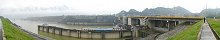 Three Gorges entrance to the locks (Yangtze River, China)