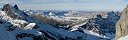 North-West View from Titlis Mountain (Canton of Obwald, Switzerland)