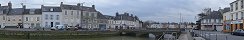 View of Isigny-sur-Mer Harbor (Calvados, France)