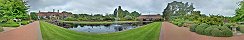 Jellicoe Canal in Wisley RHS Gardens (Surrey, England)