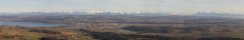 Yverdon with the Alps (Canton of Vaud, Switzerland)